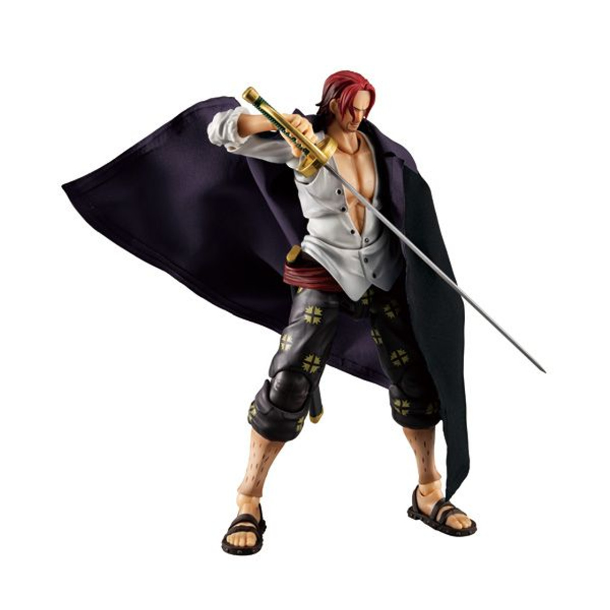 ONE PIECE VARIABLE ACTION HEROES &quot;Red-haired Shanks ver.1.5&quot;-MegaHouse-Ace Cards &amp; Collectibles