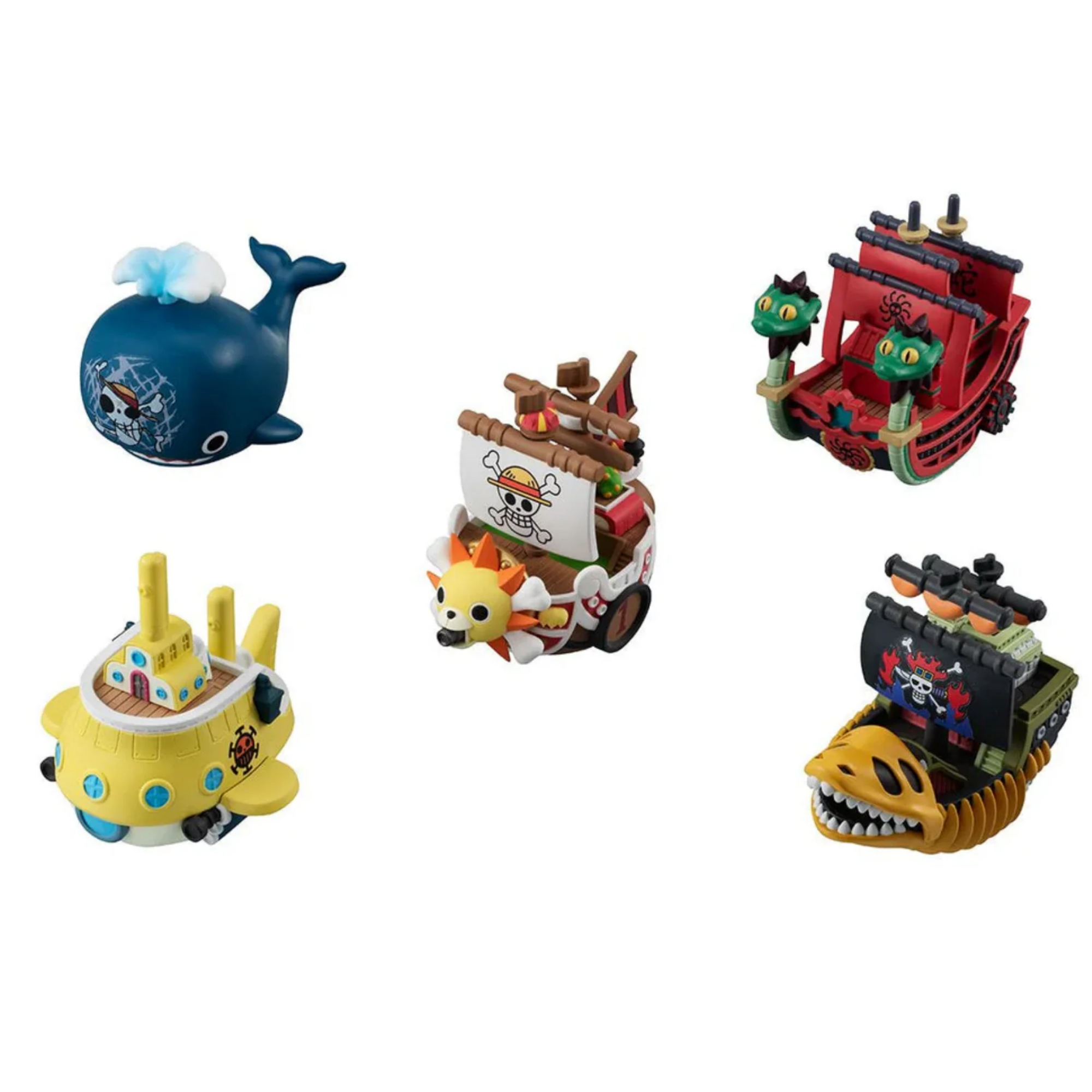 One Piece Grand Line Collection Set Yuracolle Series Vol.2 (SET of 5pcs)-MegaHouse-Ace Cards & Collectibles