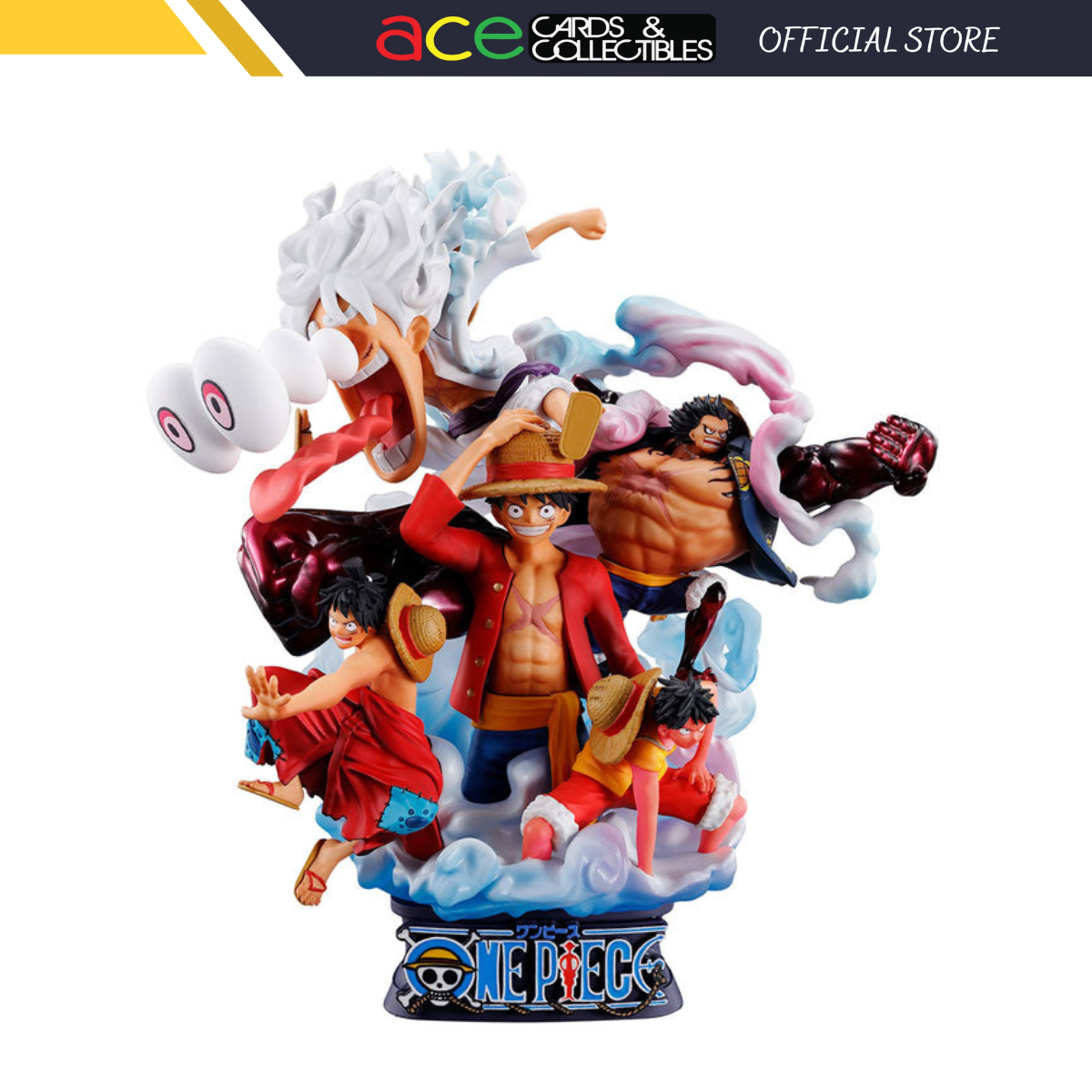 One Piece Petitrama DX Series Logbox Rebirth 02 Luffy Special-MegaHouse-Ace Cards &amp; Collectibles