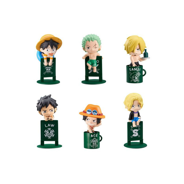 One Piece Pirate's Ochatomo Series Vacance-Whole Box (6pcs)-MegaHouse-Ace Cards & Collectibles