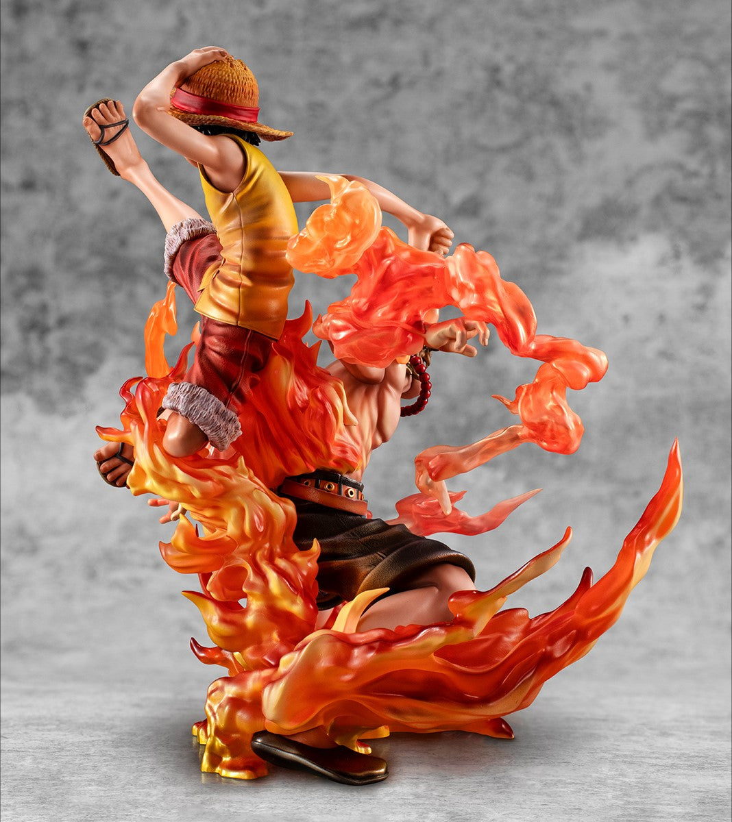 One Piece Portrait.Of.Pirates Neo-Maximum &quot;Luffy &amp; Ace&quot; (Bond Between Brothers 20th Limited Ver.)-MegaHouse-Ace Cards &amp; Collectibles