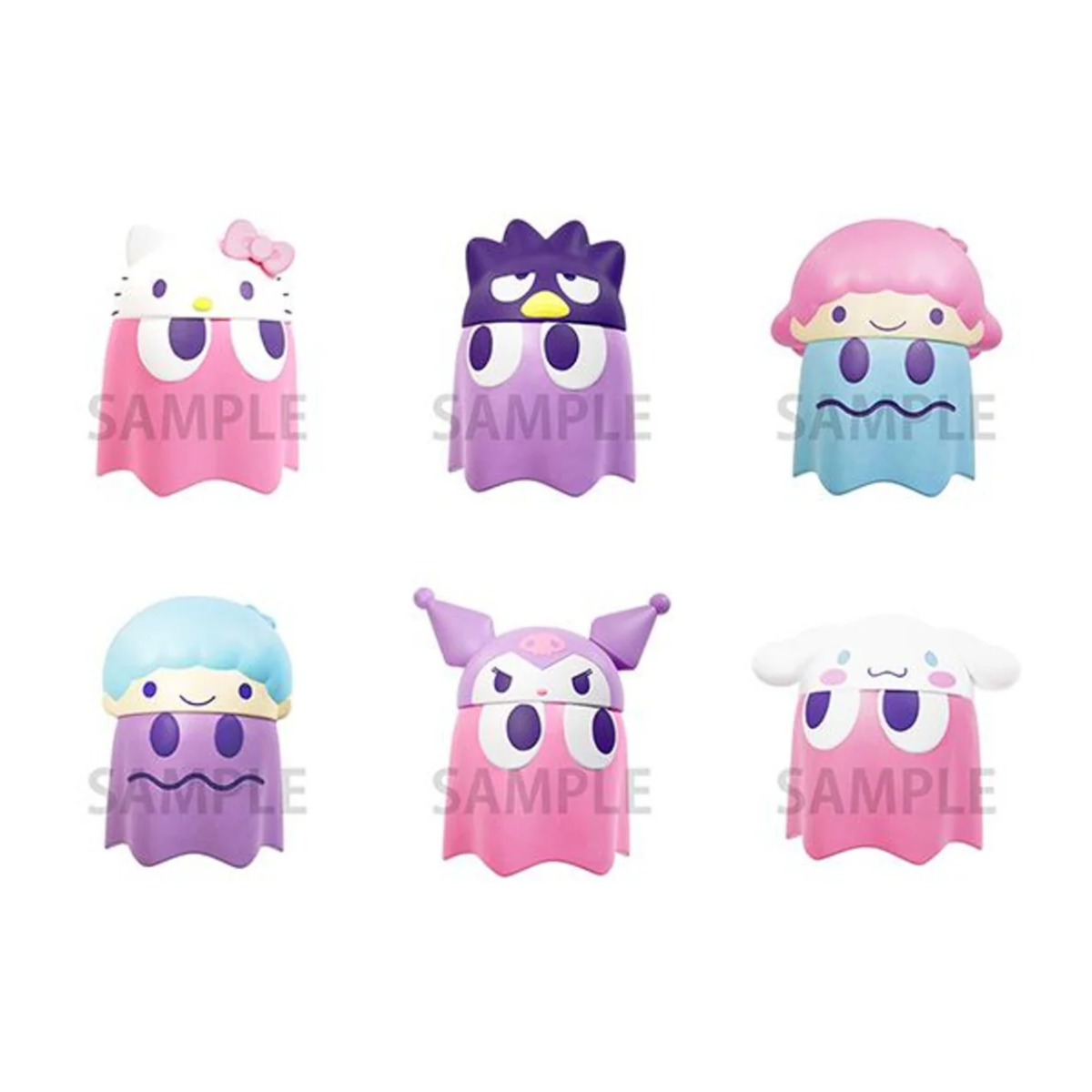 Pac-Man×Sanrio Characters Chibicollect Figure vol.2-Single Box (Random)-MegaHouse-Ace Cards & Collectibles