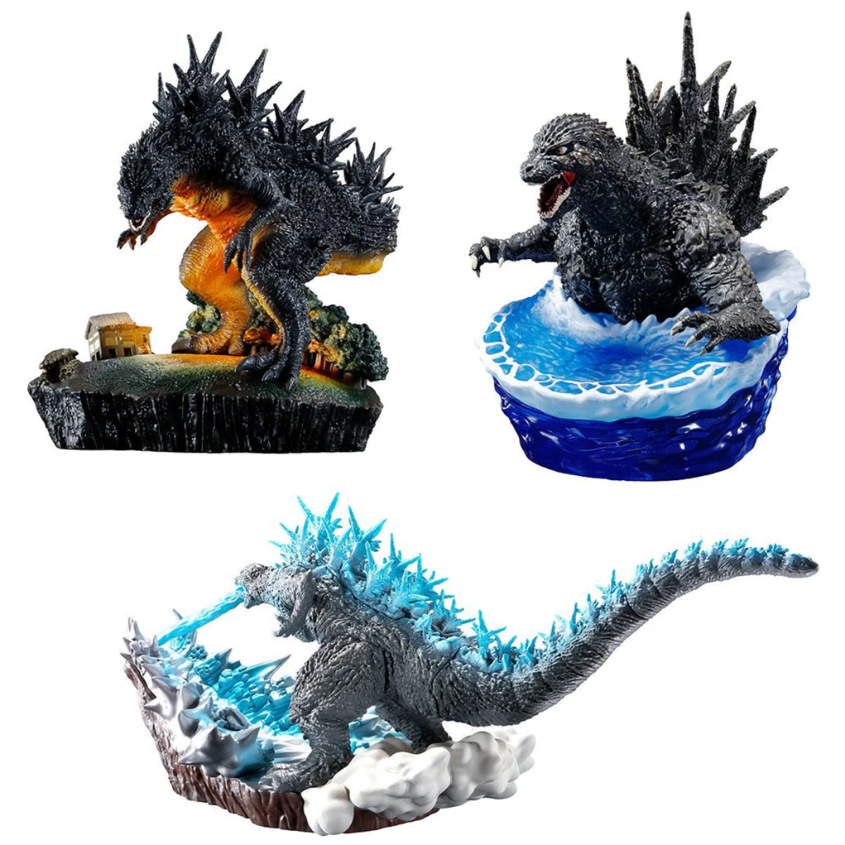 Petitrama EX Godzilla Minus One Zero to Minus One-Display Box (3pcs)-MegaHouse-Ace Cards &amp; Collectibles