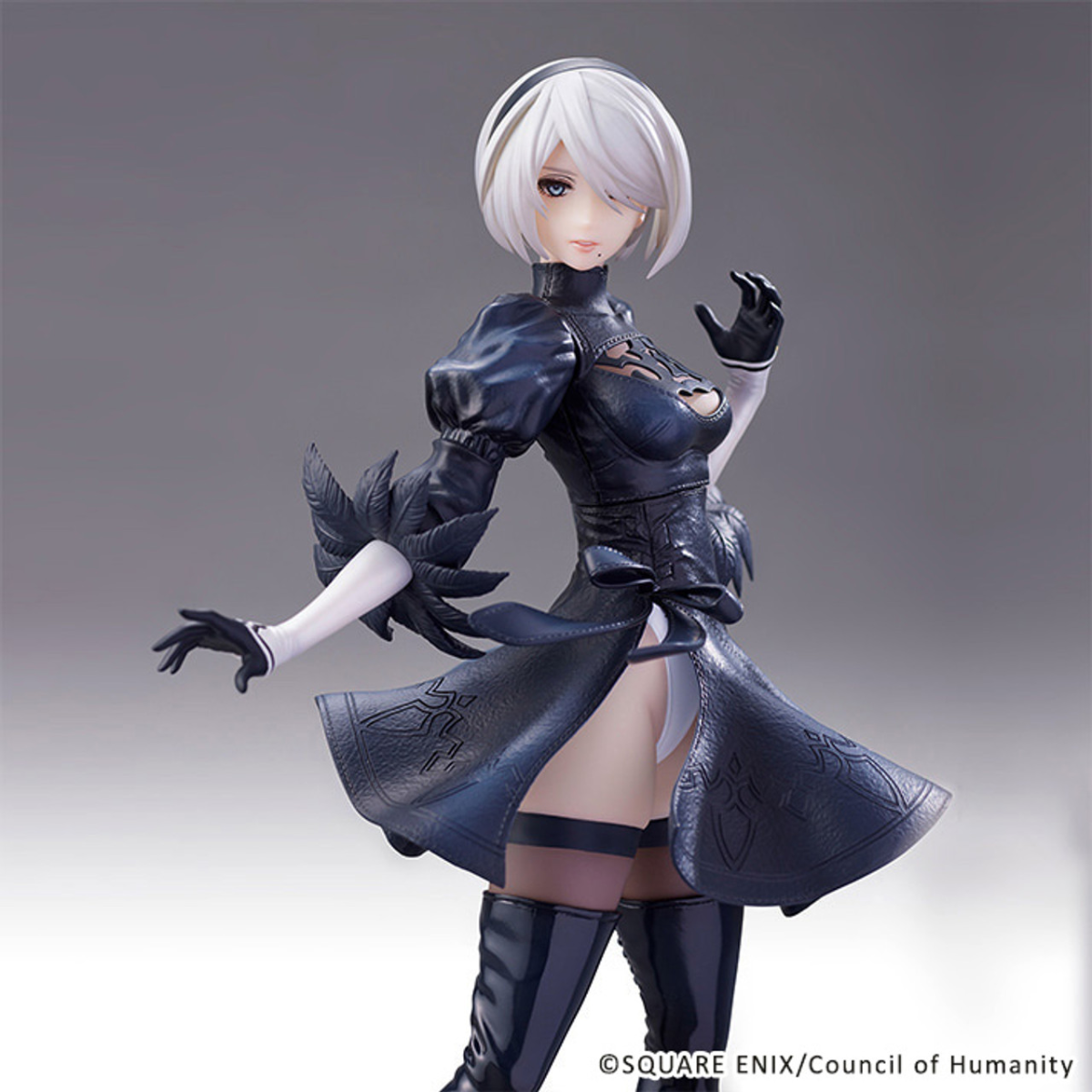 SQUARE ENIX NieR:Automata Ver.1.1a Statuette - 2B "YoRHa No.2 Type B" (No Googles Ver.)-MegaHouse-Ace Cards & Collectibles