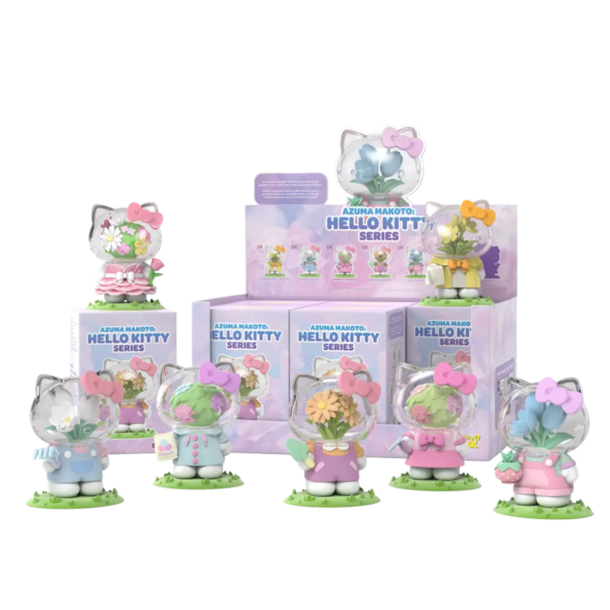 Azuma Makoto: Sanrio Hello Kitty Series-Display Box (6pcs)-Mighty Jaxx-Ace Cards &amp; Collectibles