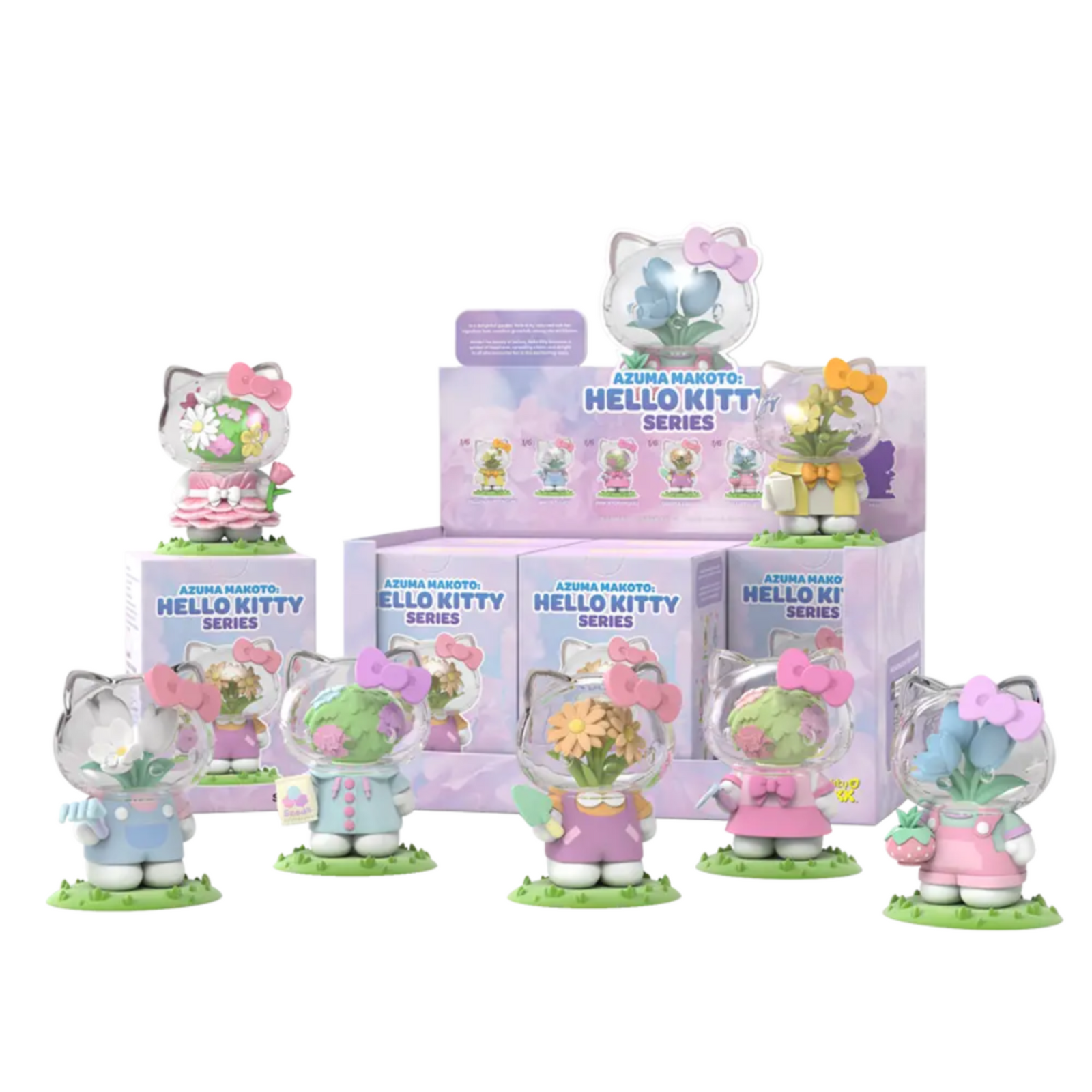 Azuma Makoto: Sanrio Hello Kitty Series-Display Box (6pcs)-Mighty Jaxx-Ace Cards & Collectibles