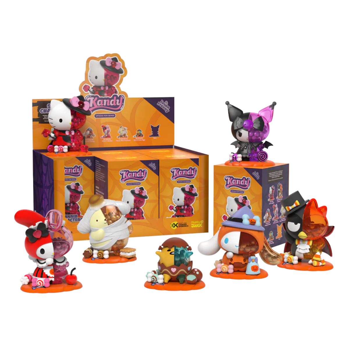 Mighty Jaxx x Sanrio Characters Kandy Spooky Fun Series-Display Box (6pcs)-Mighty Jaxx-Ace Cards &amp; Collectibles