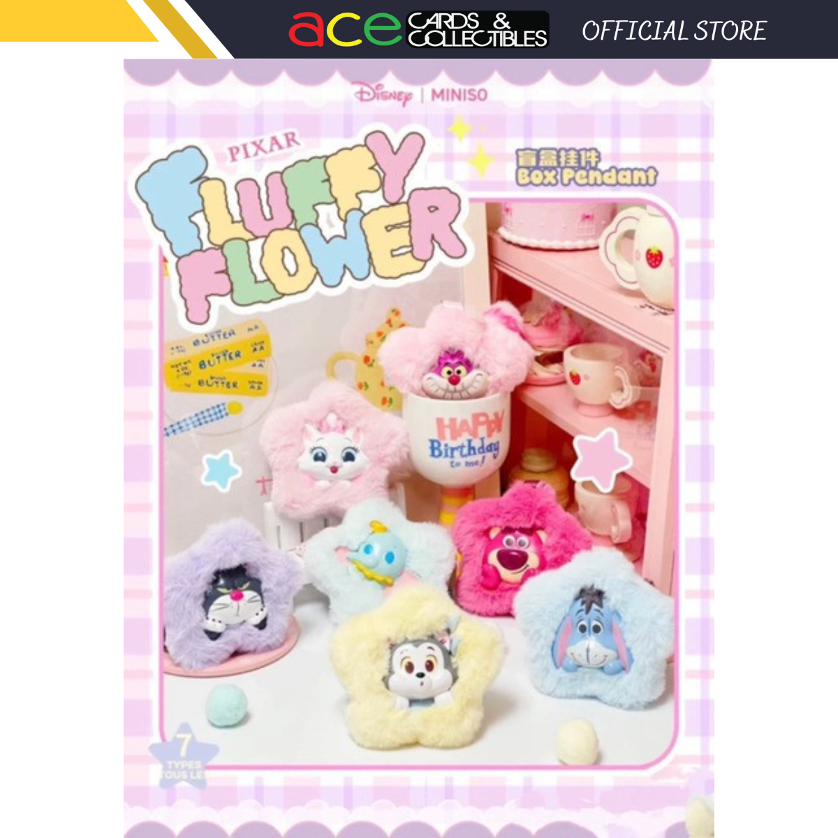 Miniso x Disney Pixar Fluffy Flower Series Blind Box-Single Box (Random)-Miniso-Ace Cards &amp; Collectibles