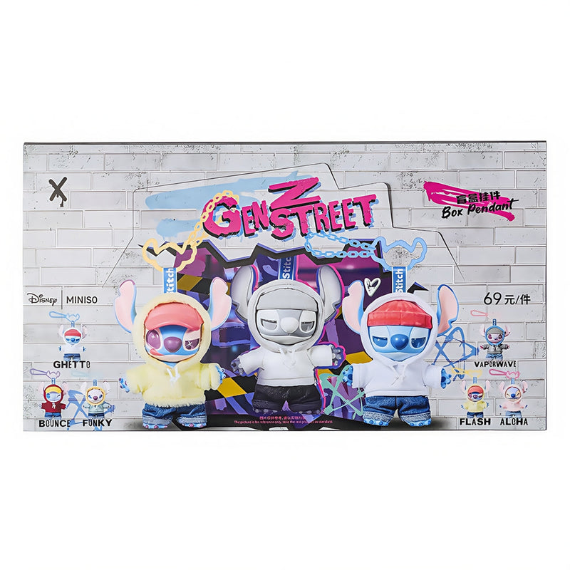 Miniso x Disney Stitch GenZ Street Pendant Blind Box-Single Box (Random)-Miniso-Ace Cards & Collectibles