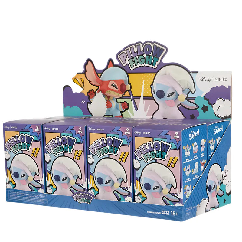 Miniso x Disney Stitch Pillow Fight Series Blind Box-Whole Box (8pcs)-Miniso-Ace Cards & Collectibles