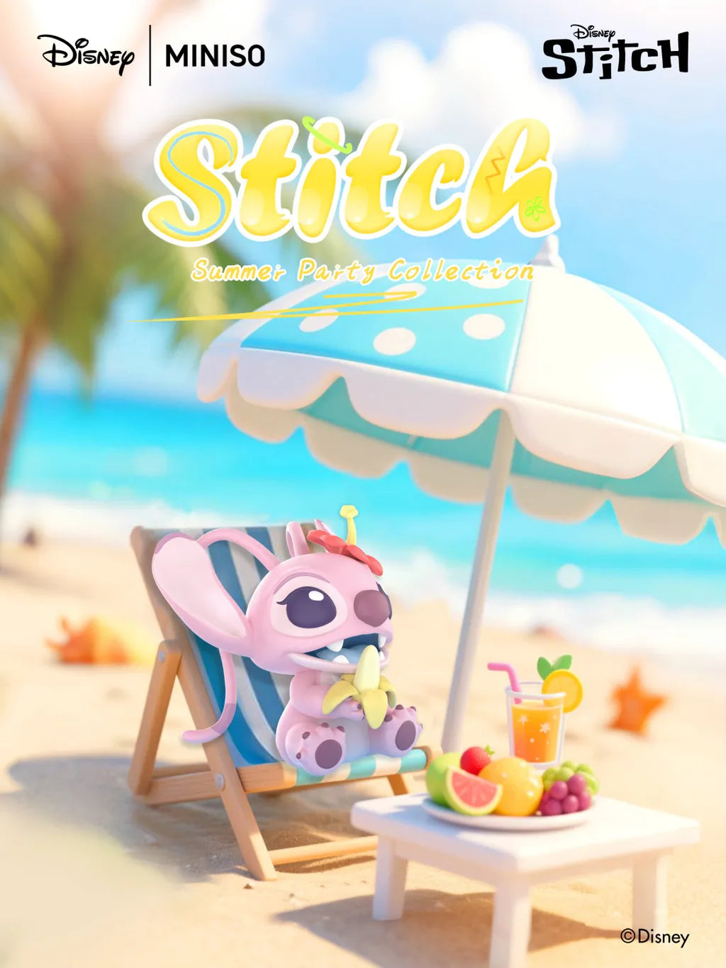 Miniso x Disney Stitch Summer Party Collection Blind Box-Single Box (Random)-Miniso-Ace Cards & Collectibles