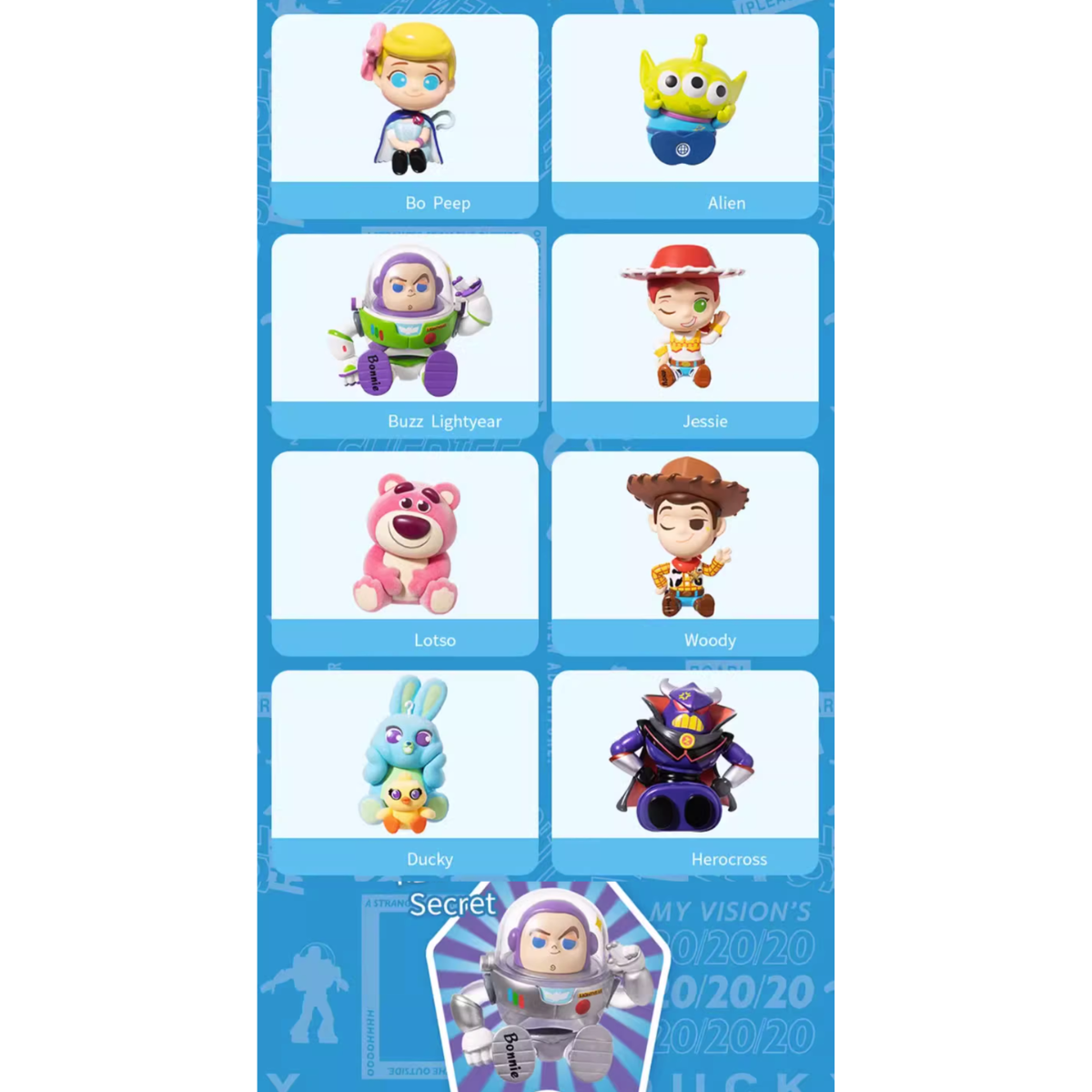 Miniso x Disney Toy Story Sit Nicely Series-Display Box (8pcs)-Miniso-Ace Cards &amp; Collectibles
