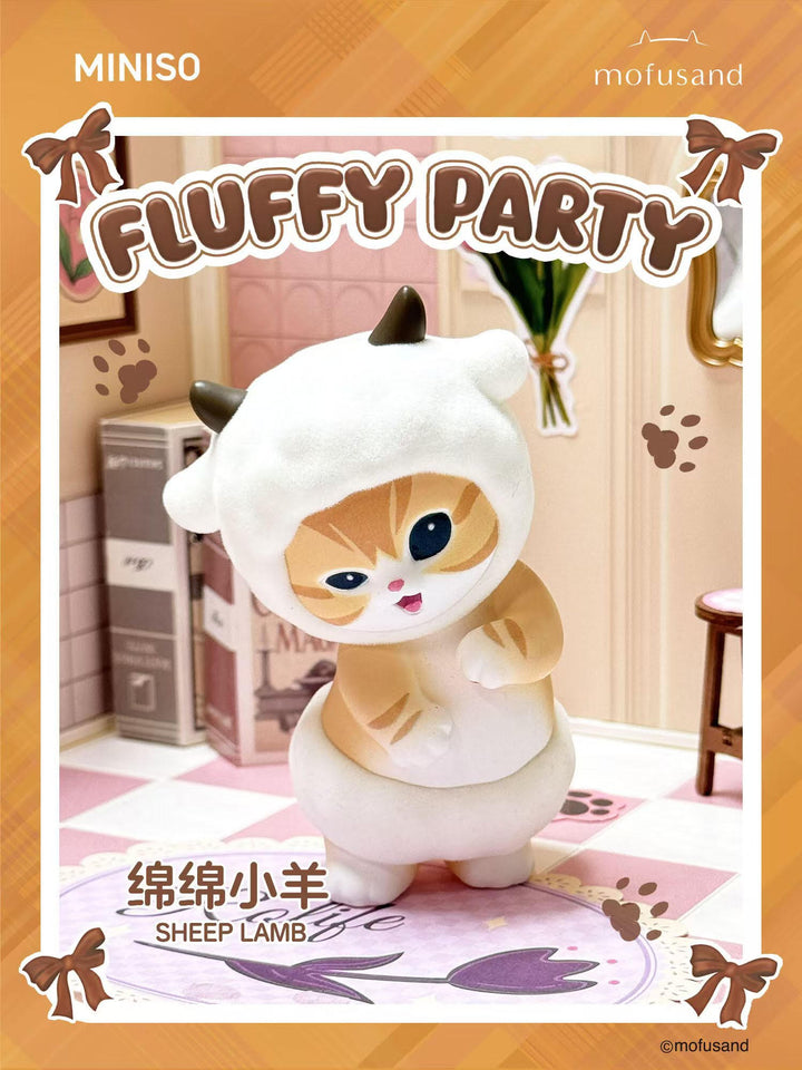 Miniso x Mofusand Fluffy Party Series-Single Box (Random)-Miniso-Ace Cards &amp; Collectibles