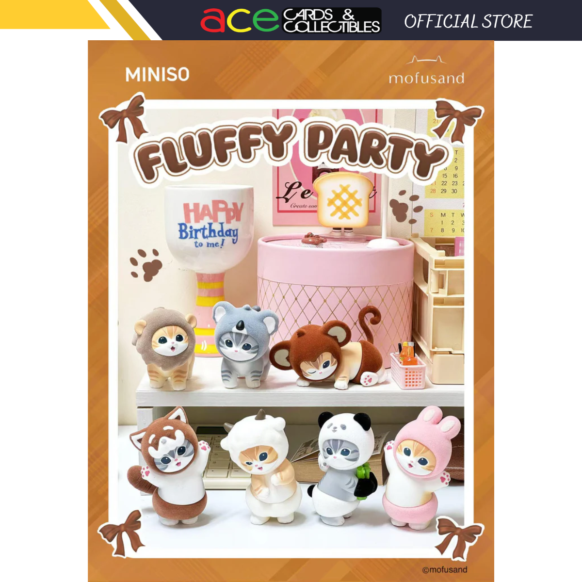 Miniso x Mofusand Fluffy Party Series-Single Box (Random)-Miniso-Ace Cards &amp; Collectibles