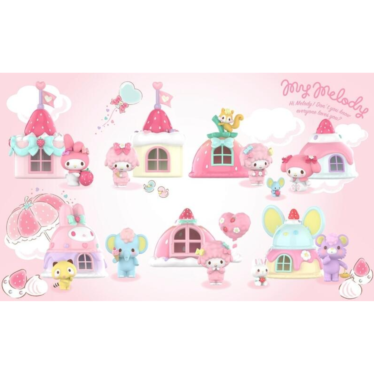Miniso x My Melody & My Sweet Piano Playing House Series-Single Box (Random)-Miniso-Ace Cards & Collectibles