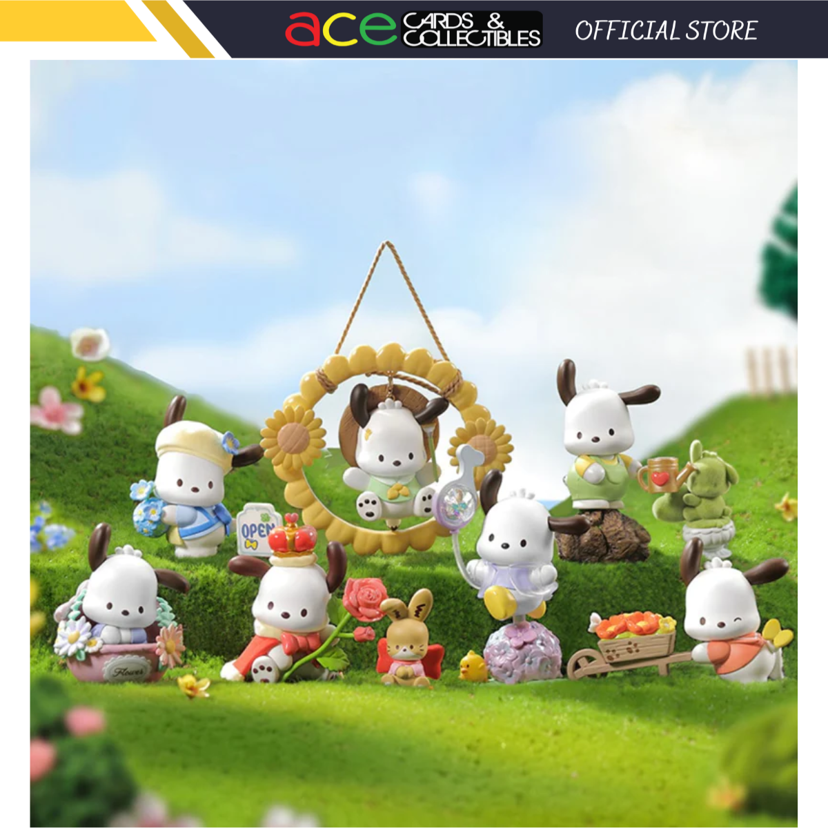 Miniso x Pochacco Flower And Chilhood Series-Single Box (Random)-Miniso-Ace Cards & Collectibles