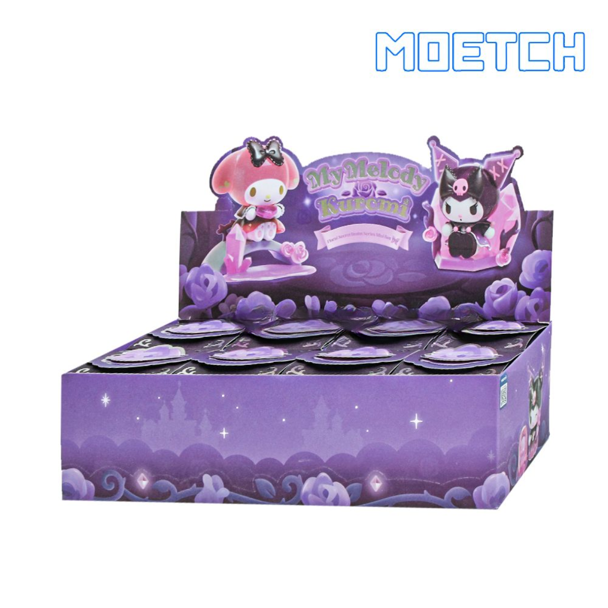 MOETCH x My Melody & Kuromi Floral Secret Realm Series Micro Box Pro Blind Box-Display Box (8pcs)-Moetch-Ace Cards & Collectibles