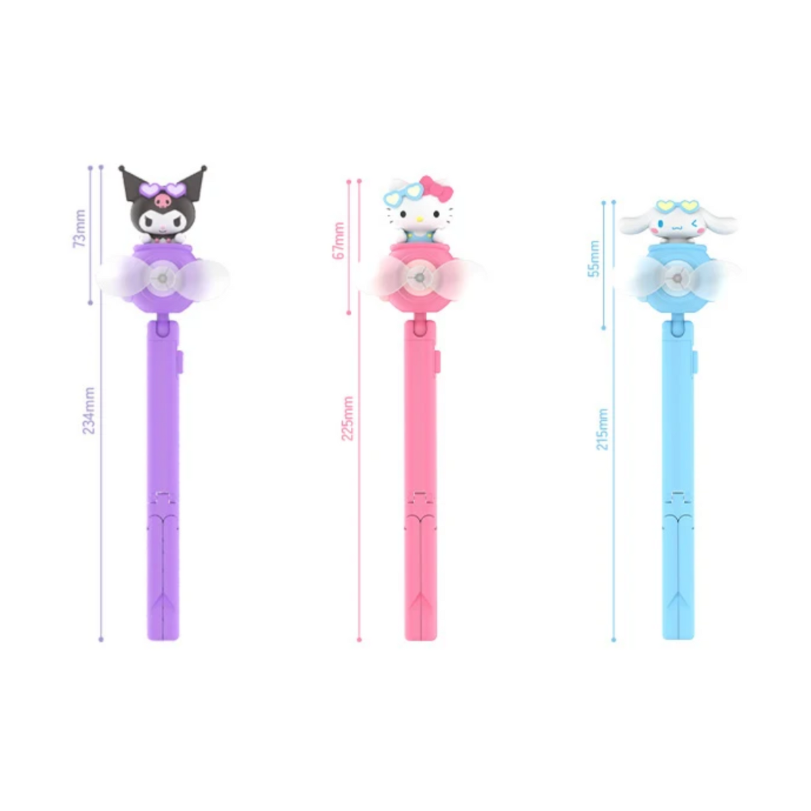 Moetch Sanrio Airship Portable Holding Fan-Kuromi-Moetch-Ace Cards & Collectibles