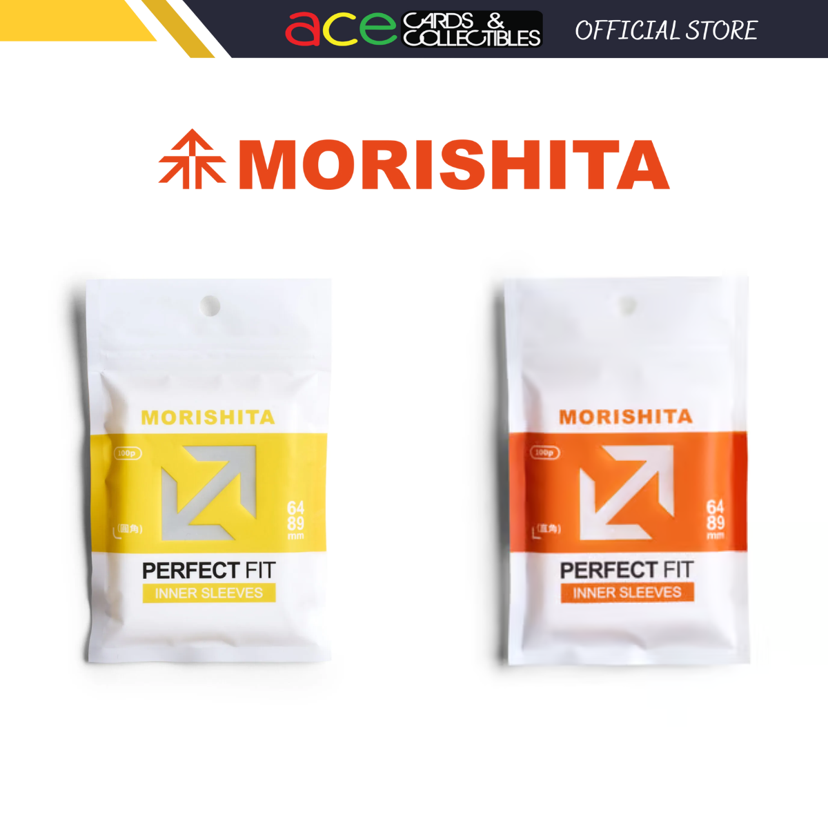 Morishita Clear Round/Sharp Corner Trading Card Sleeves - Perfect Fit (Standard Size)-Round Corner-Morishita-Ace Cards & Collectibles