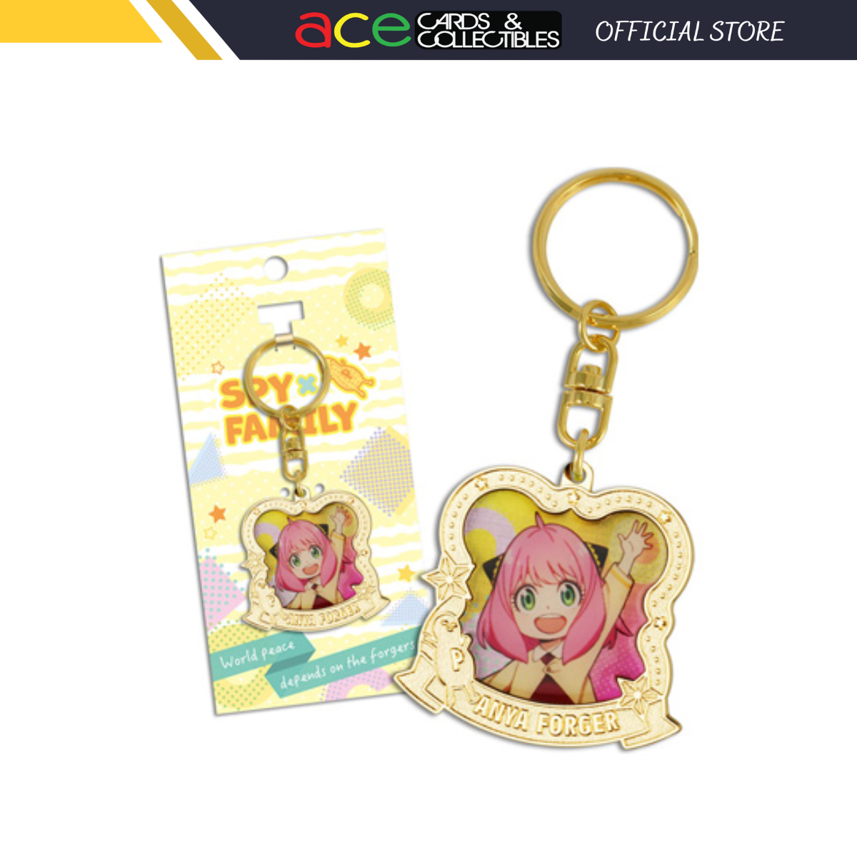 Spy x Family Anya Forger Poser Metal Keychain-Muse-Ace Cards & Collectibles