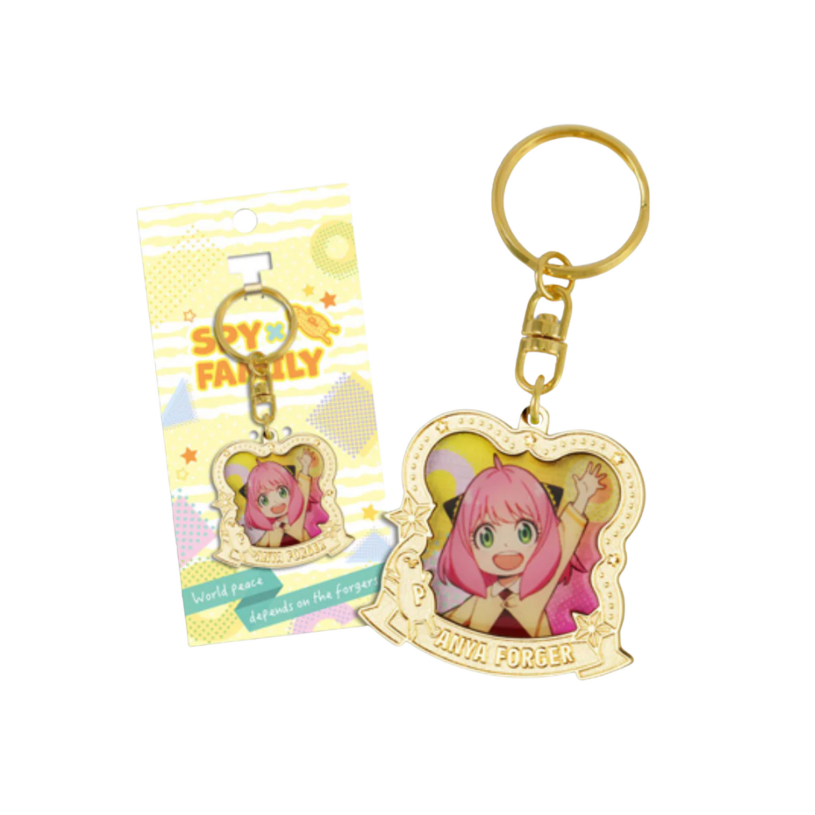 Spy x Family Anya Forger Poser Metal Keychain-Muse-Ace Cards & Collectibles