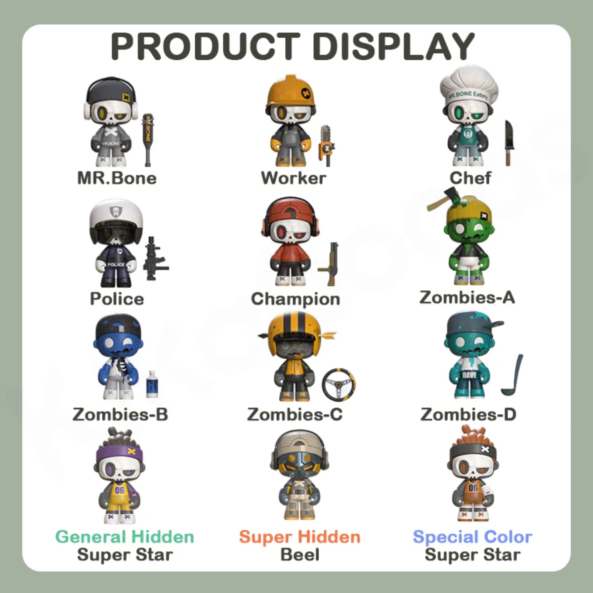 MY OWN CULTURE x Mr. Bone Junior First Day Series-Single Box (Random)-My Own Culture-Ace Cards & Collectibles