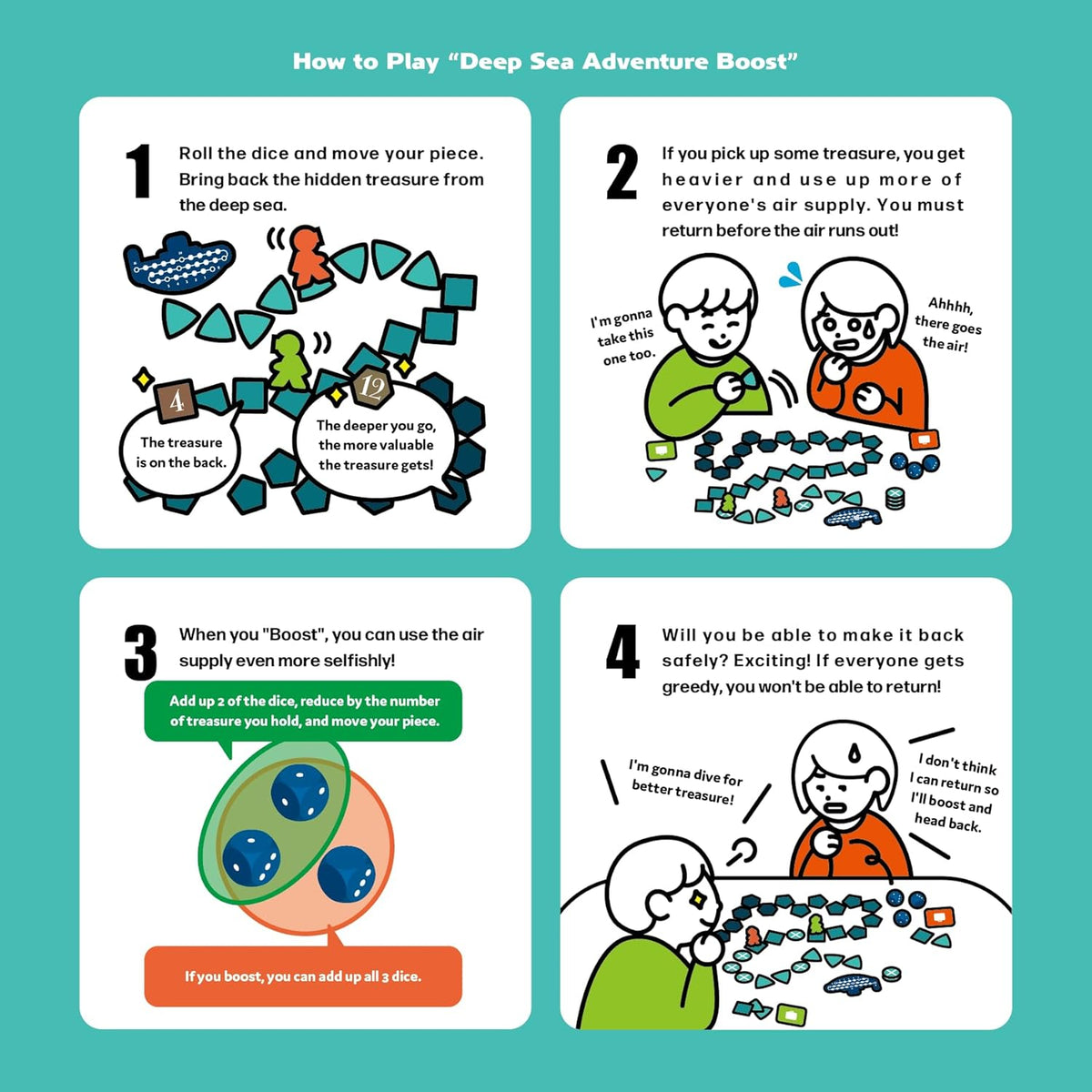 Board Game "Deep Sea Adventure Boost EN"-Oink Games-Ace Cards & Collectibles