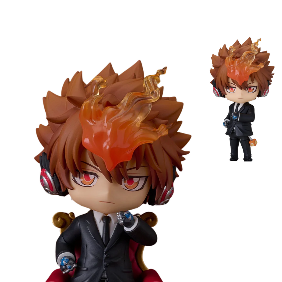 Katekyo Hitman REBORN! Nendoroid " Tsunayoshi Sawada: Black Suit Ver."-Orange Rouge-Ace Cards & Collectibles