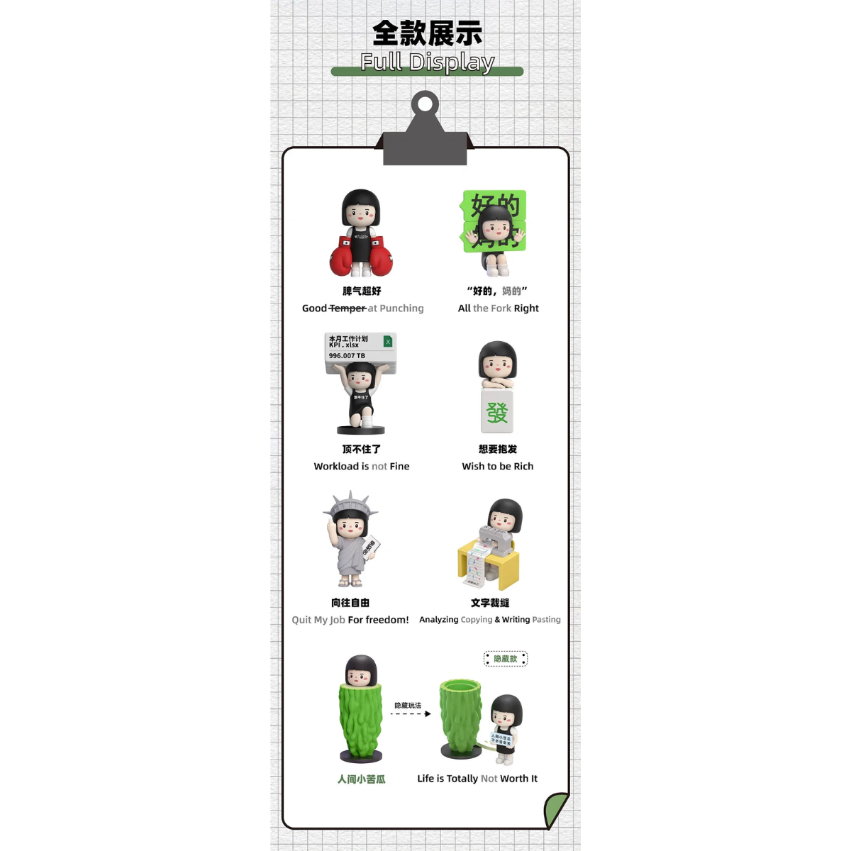 PLZDOT x Inner Child Workplace Status Illustrated Blind Box-Single Box (Random)-PLZDOT-Ace Cards &amp; Collectibles