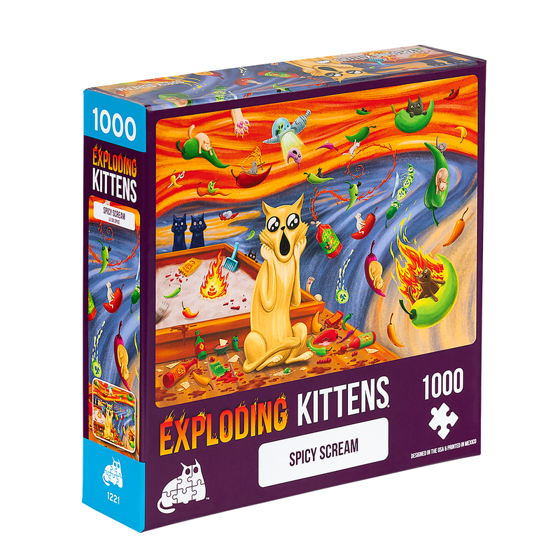 EXPLODING KITTENS 1000 Piece Puzzle "Spicy Scream"