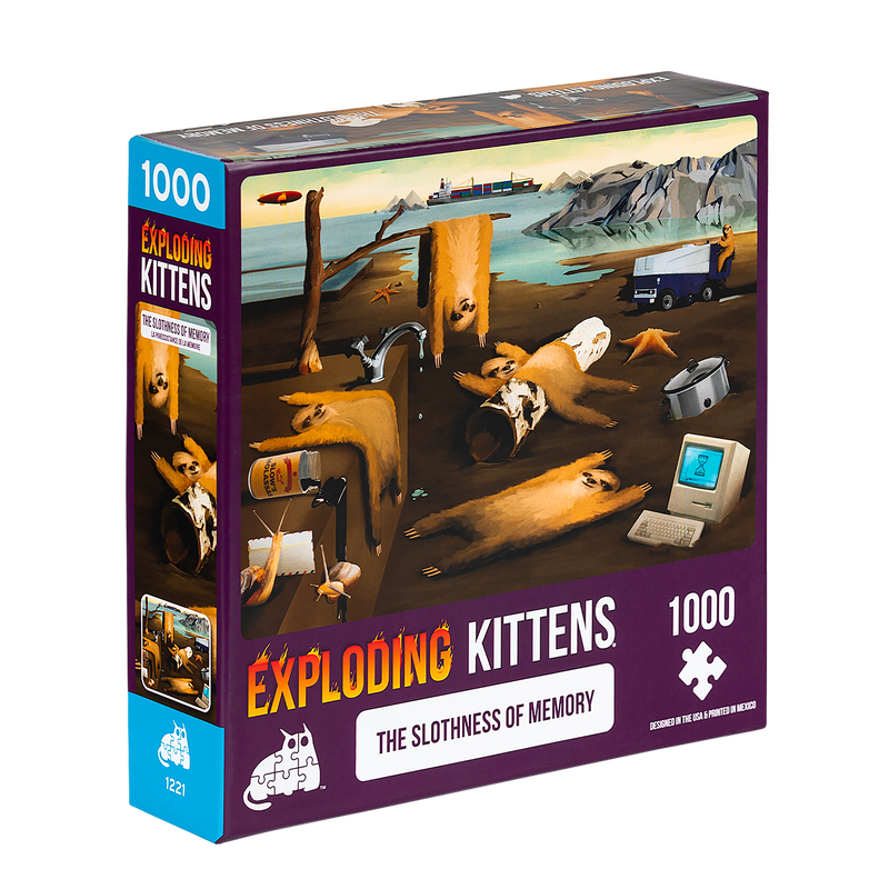 EXPLODING KITTENS 1000 Piece Puzzle "The Slothness of Memory"