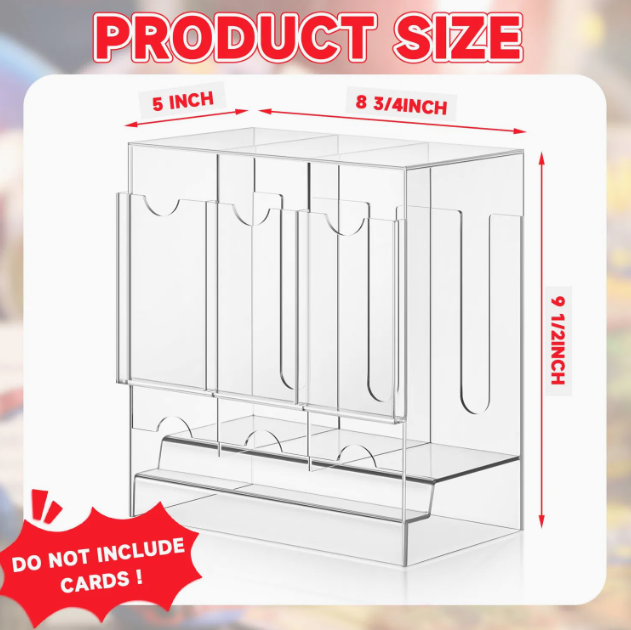 PYP 3-Slot Booster Pack Dispenser Acrylic Case-PYP-Ace Cards & Collectibles