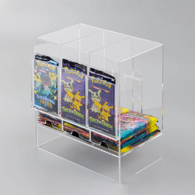 PYP 3-Slot Booster Pack Dispenser Acrylic Case-PYP-Ace Cards & Collectibles
