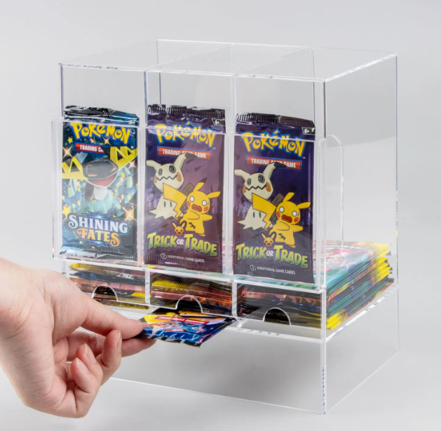 PYP 3-Slot Booster Pack Dispenser Acrylic Case-PYP-Ace Cards & Collectibles