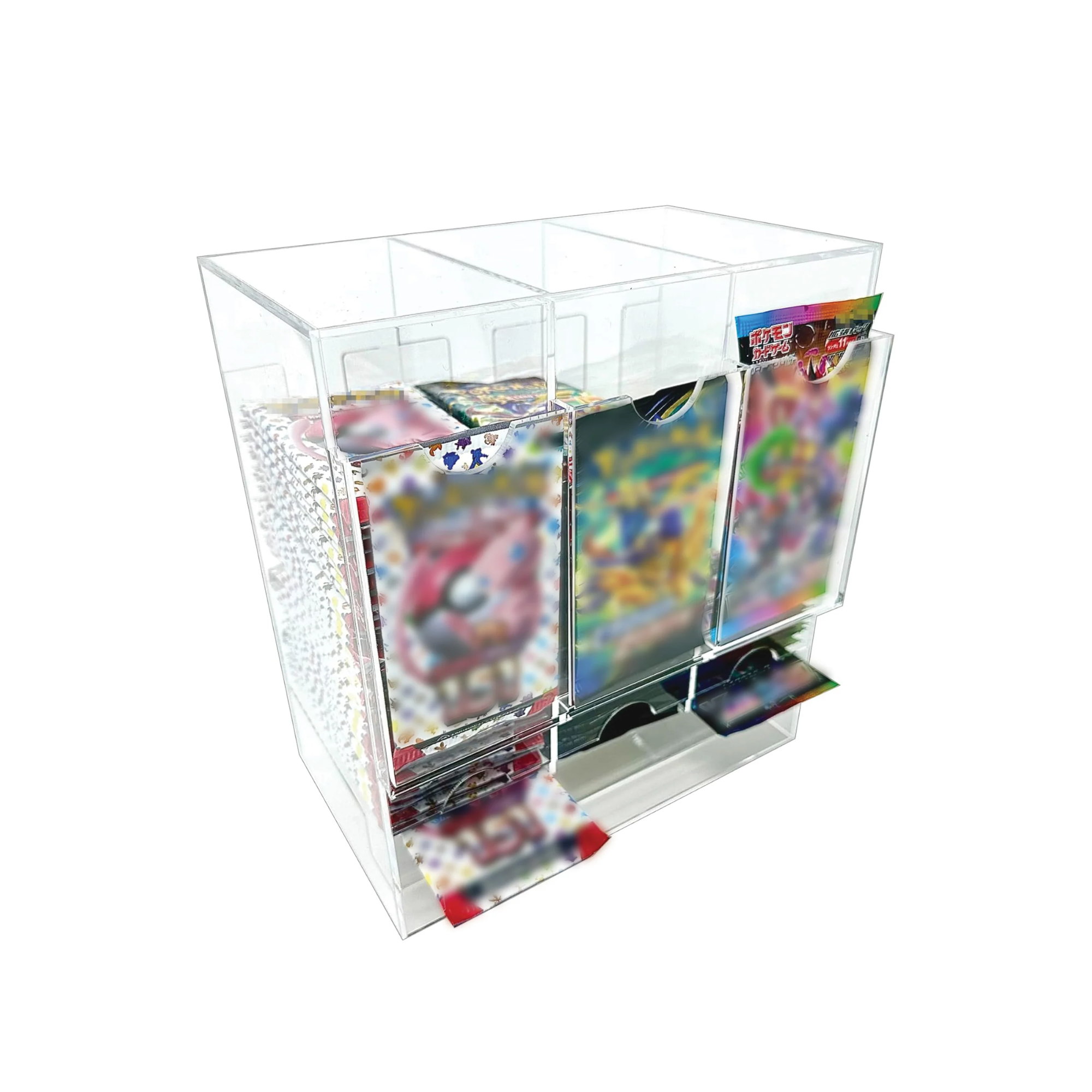 PYP 3-Slot Booster Pack Dispenser Acrylic Case-PYP-Ace Cards & Collectibles