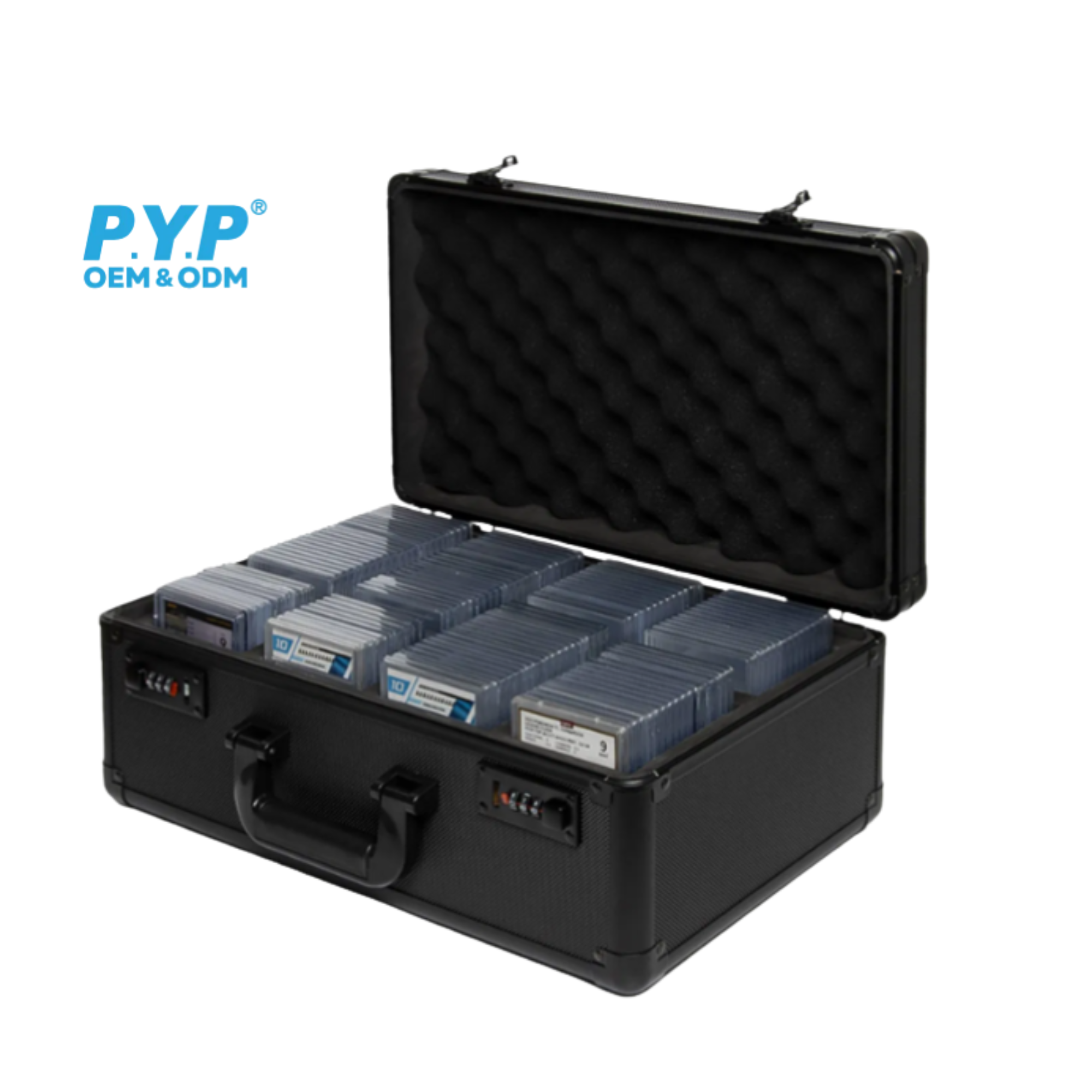 PYP Graded 4-Row Combination Locking Case-PYP-Ace Cards & Collectibles