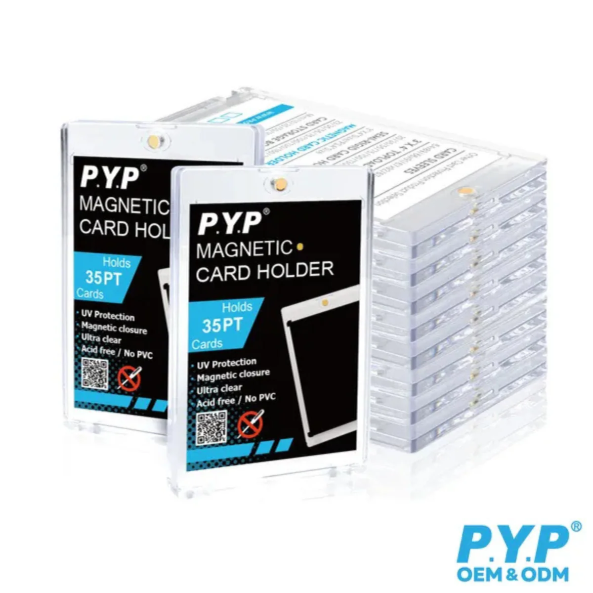 PYP Magnetic Card Holder - 35pt (Clear)-PYP-Ace Cards & Collectibles