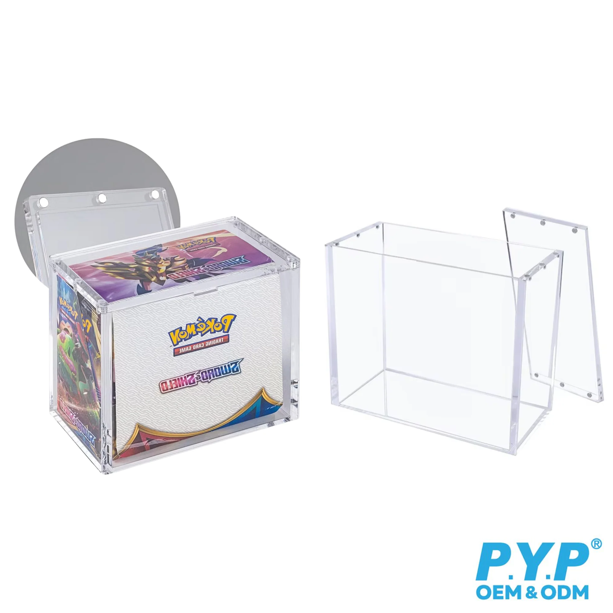 PYP Pokemon Booster Box and Elite Trainer Box Acrylic Display Case - Top Magnetic Lid-ETB DIsplay Case-PYP-Ace Cards & Collectibles