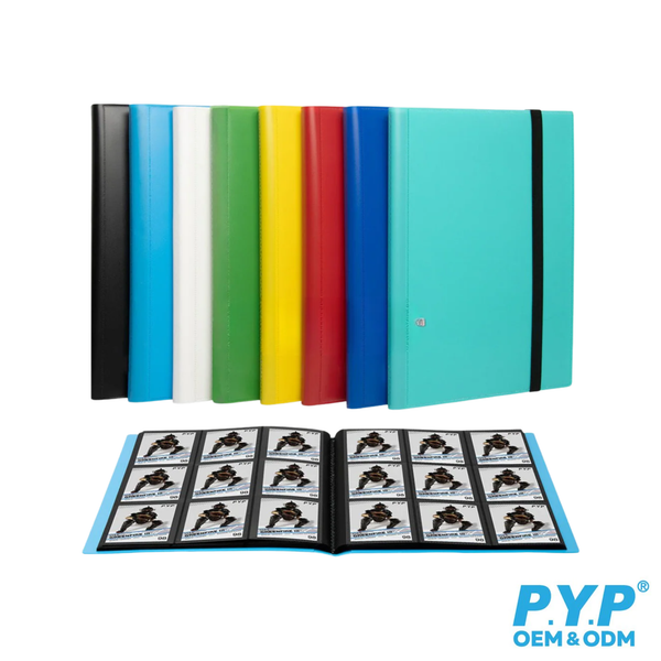 PYP Trading Card Binder with Elastic Band (9-Pocket)-Black-PYP-Ace Cards & Collectibles