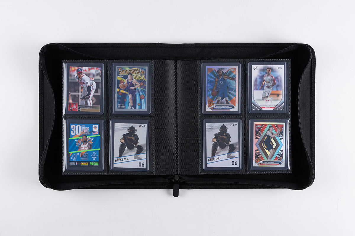 PYP Zip Folio 4-Pocket Toploader PU Leather Card Binder-PYP-Ace Cards & Collectibles