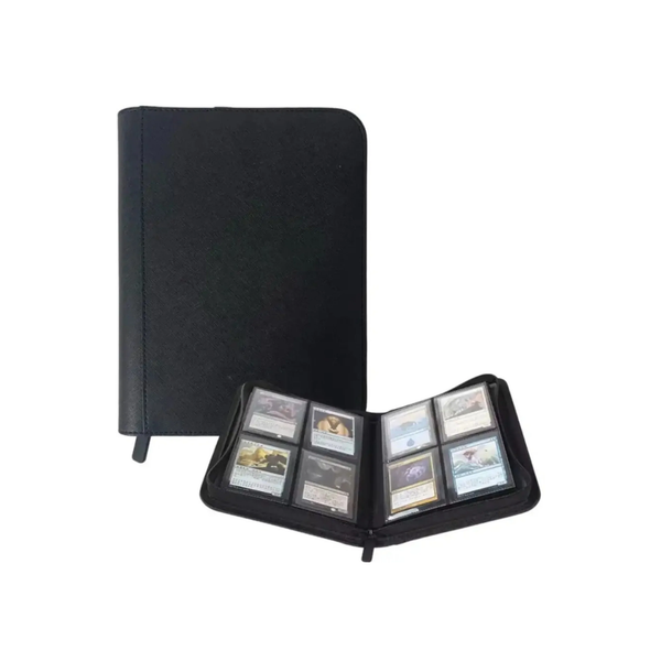 PYP Zip Folio 4-Pocket Toploader PU Leather Card Binder-PYP-Ace Cards & Collectibles