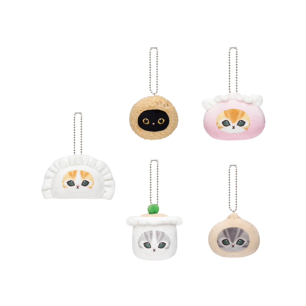 Mofusand Dim Sum Plush Keychain Blind Box-Single Box (Random)-Parade-Ace Cards & Collectibles