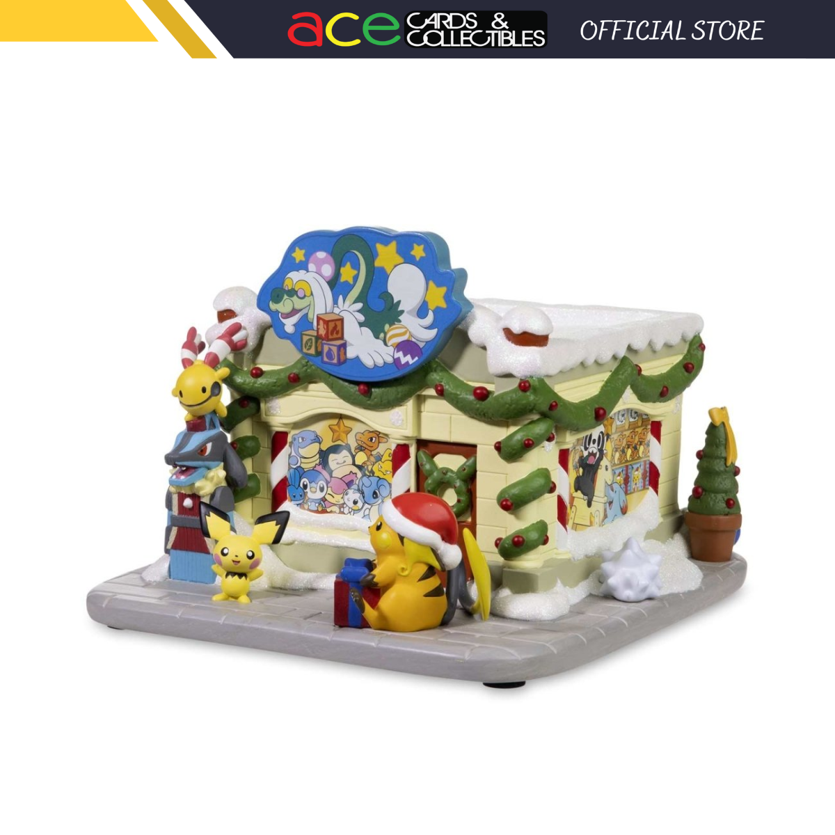Drampa Toy Shop Holiday Pokémon Village Figure-Pokemon Centre-Ace Cards & Collectibles