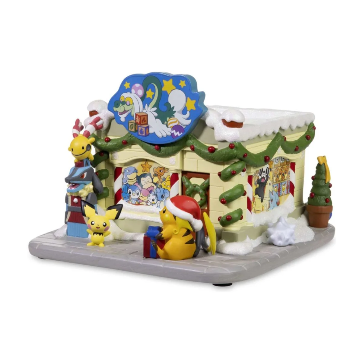 Drampa Toy Shop Holiday Pokémon Village Figure-Pokemon Centre-Ace Cards & Collectibles