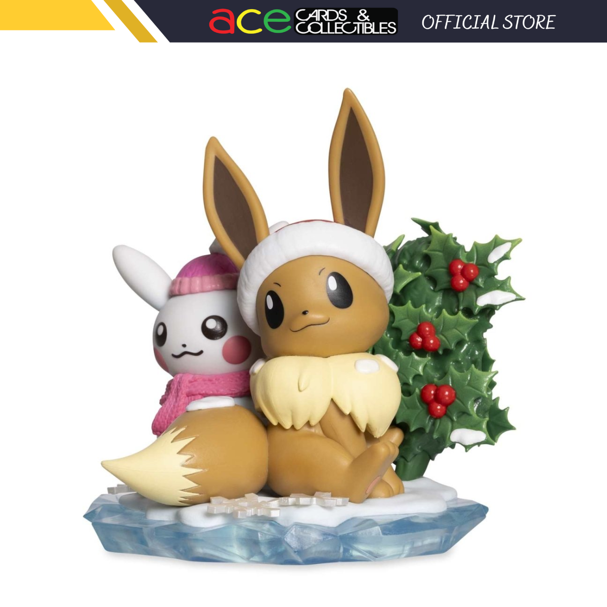 Eevee Winter Celebrations of Seasons Figure-Pokemon Centre-Ace Cards &amp; Collectibles