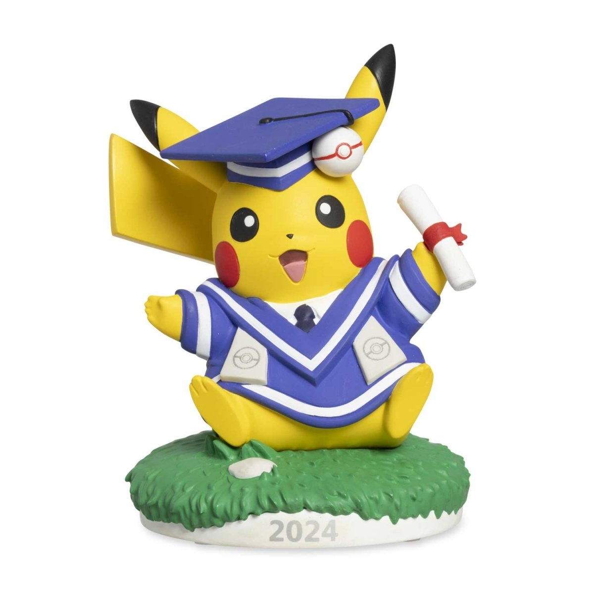 Graduation Pikachu & Eevee 2024: Pikachu Figure-Pokemon Centre-Ace Cards & Collectibles