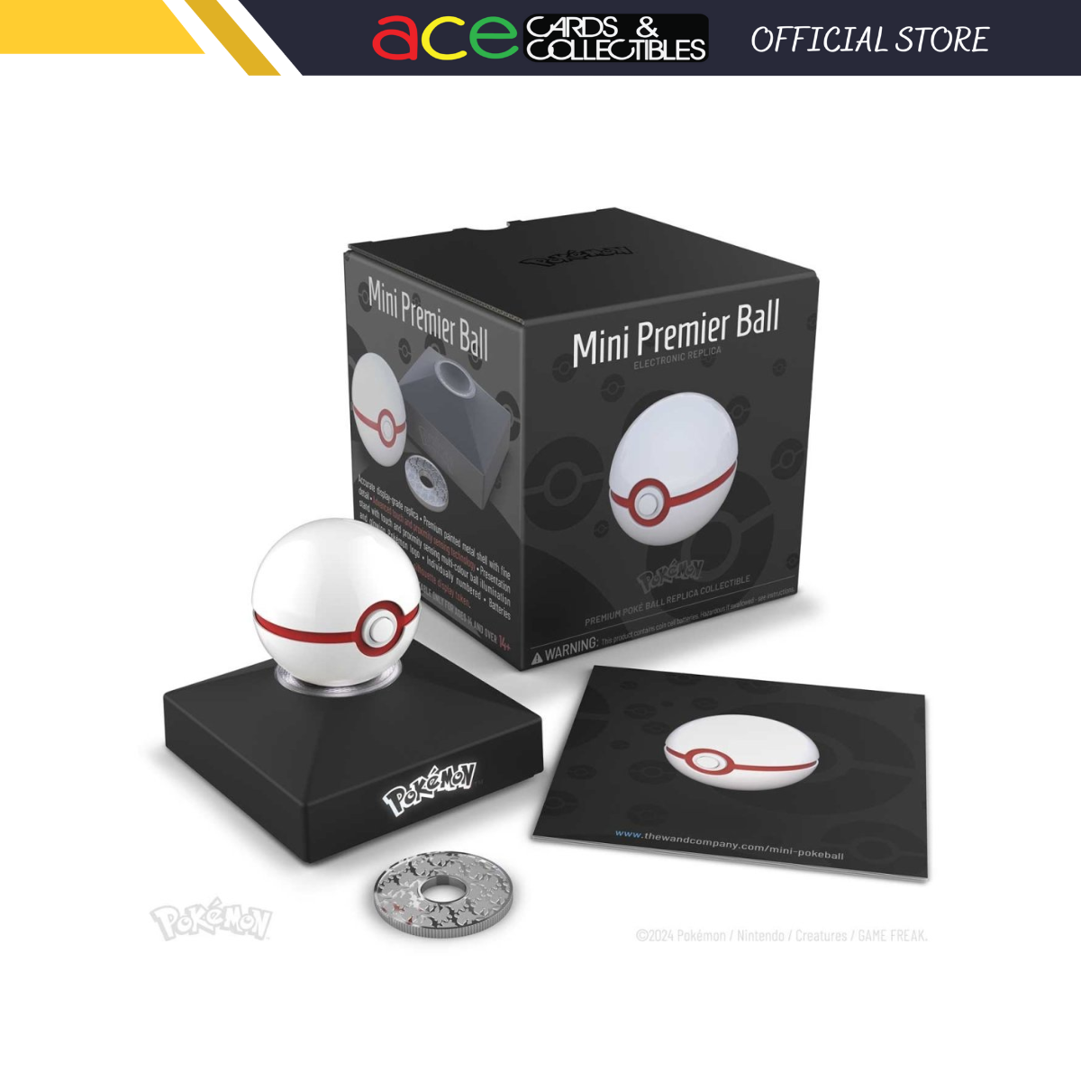 Mini Premier Ball by The Wand Conpany-Pokemon Centre-Ace Cards & Collectibles