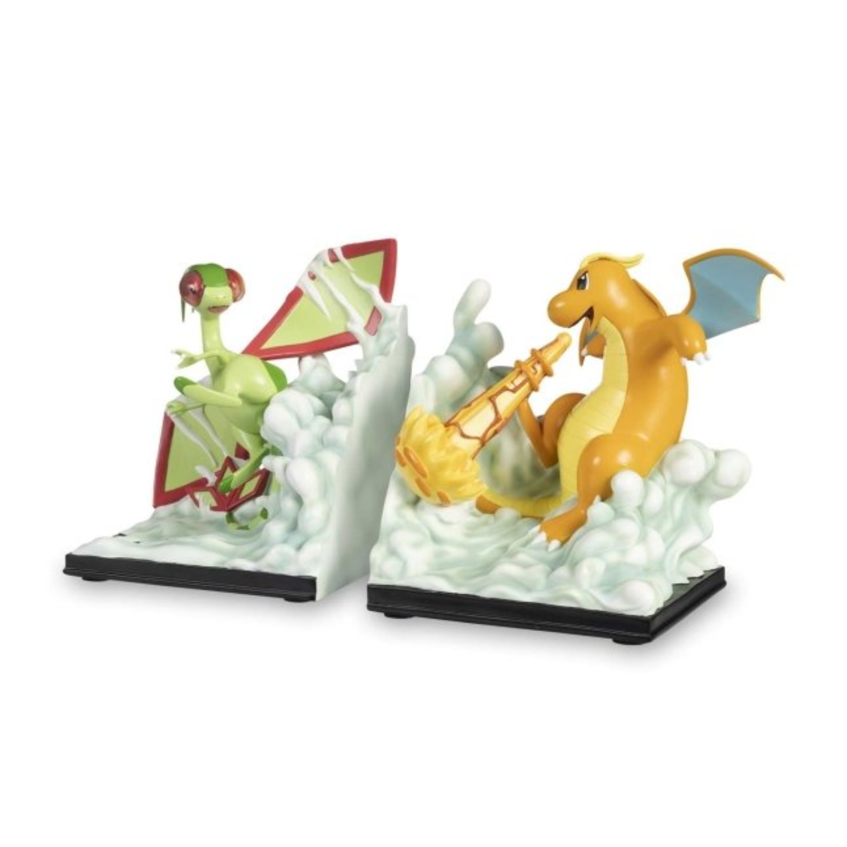 Pokemon Center Clashing Dragons Bookends &quot;Dragonite &amp; Flygon&quot; (2 Pieces)-Pokemon Centre-Ace Cards &amp; Collectibles