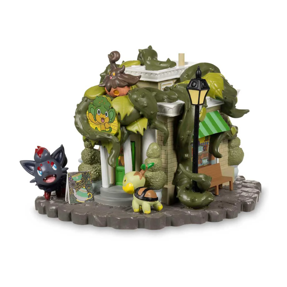 Pokemon Center Haunted Pokémon Village: Pansage Creeping Vines Tea Shop Figure-Pokemon Centre-Ace Cards & Collectibles