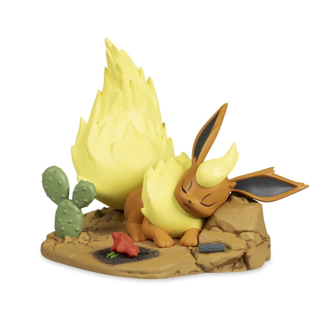 Pokemon Center Satisfied Snooze With Flareon Evolving Personalities Figure-Pokemon Centre-Ace Cards & Collectibles